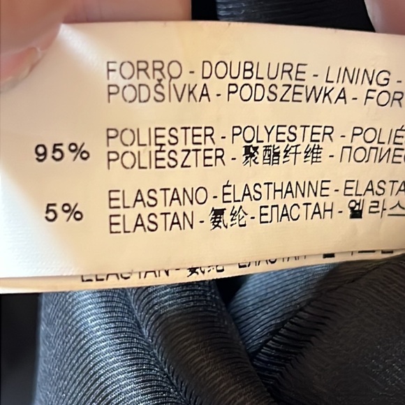 ZARA Basic Marble Asymmetric Zip Moto Mini Skirt Size Medium - Picture 12 of 15